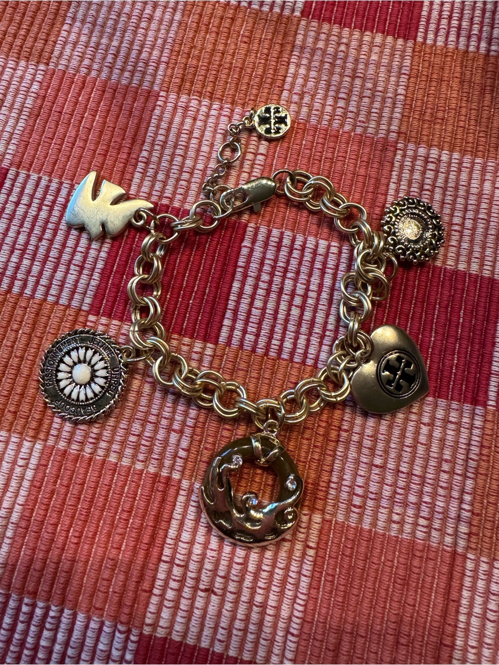 Tory Burch Gold Charm Bracelet